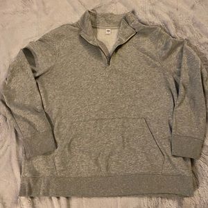 Grey quarter zip